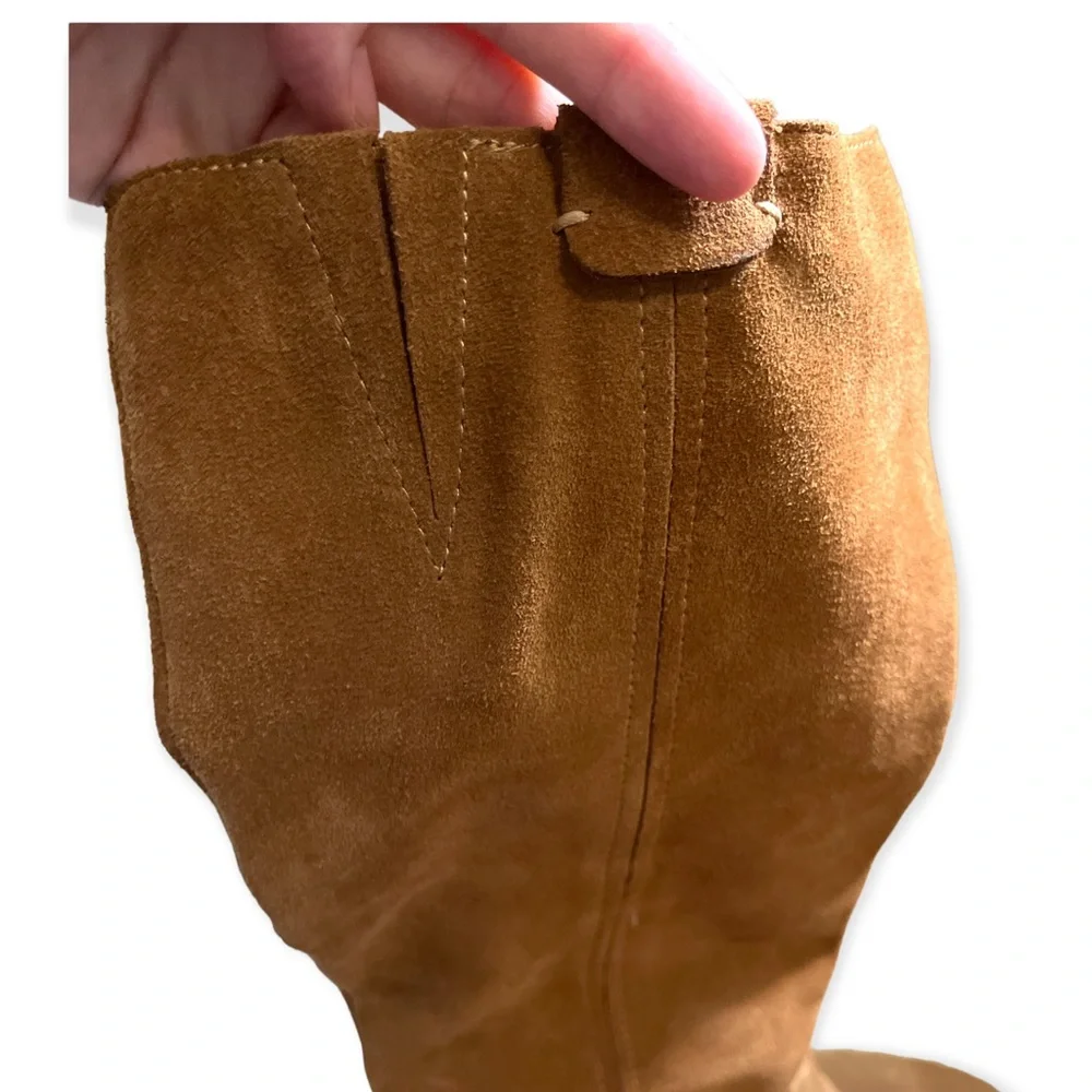 DOLCE VITA suede boots size 10 in dark tan - Picture 6 of 7